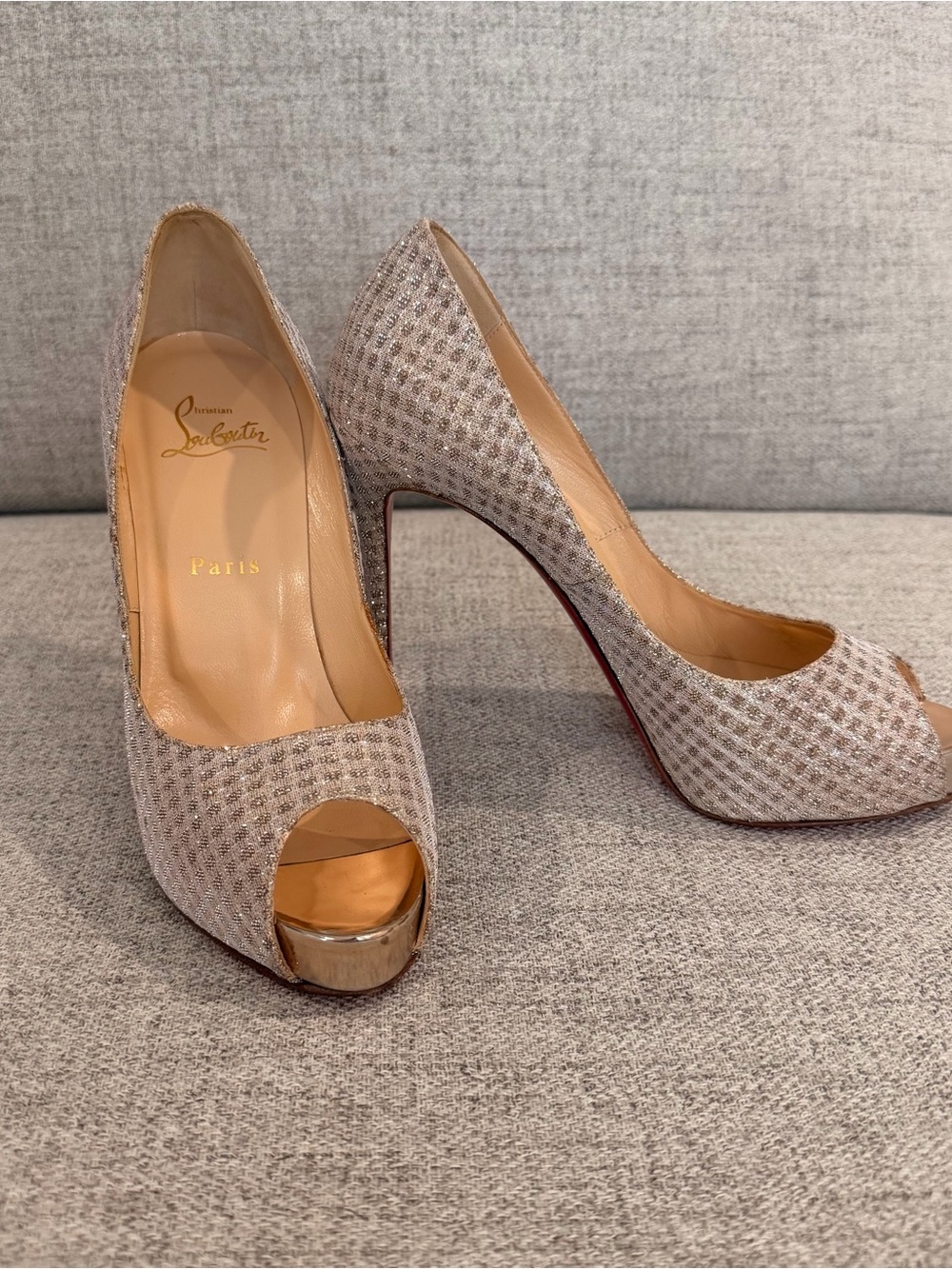 Christian Louboutin Fetish Peep Toe Heel